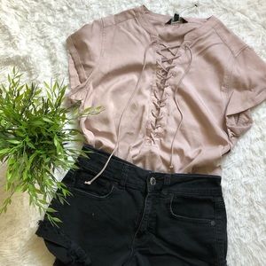 ‼️SOLD‼️ Express Tie Up Blouse